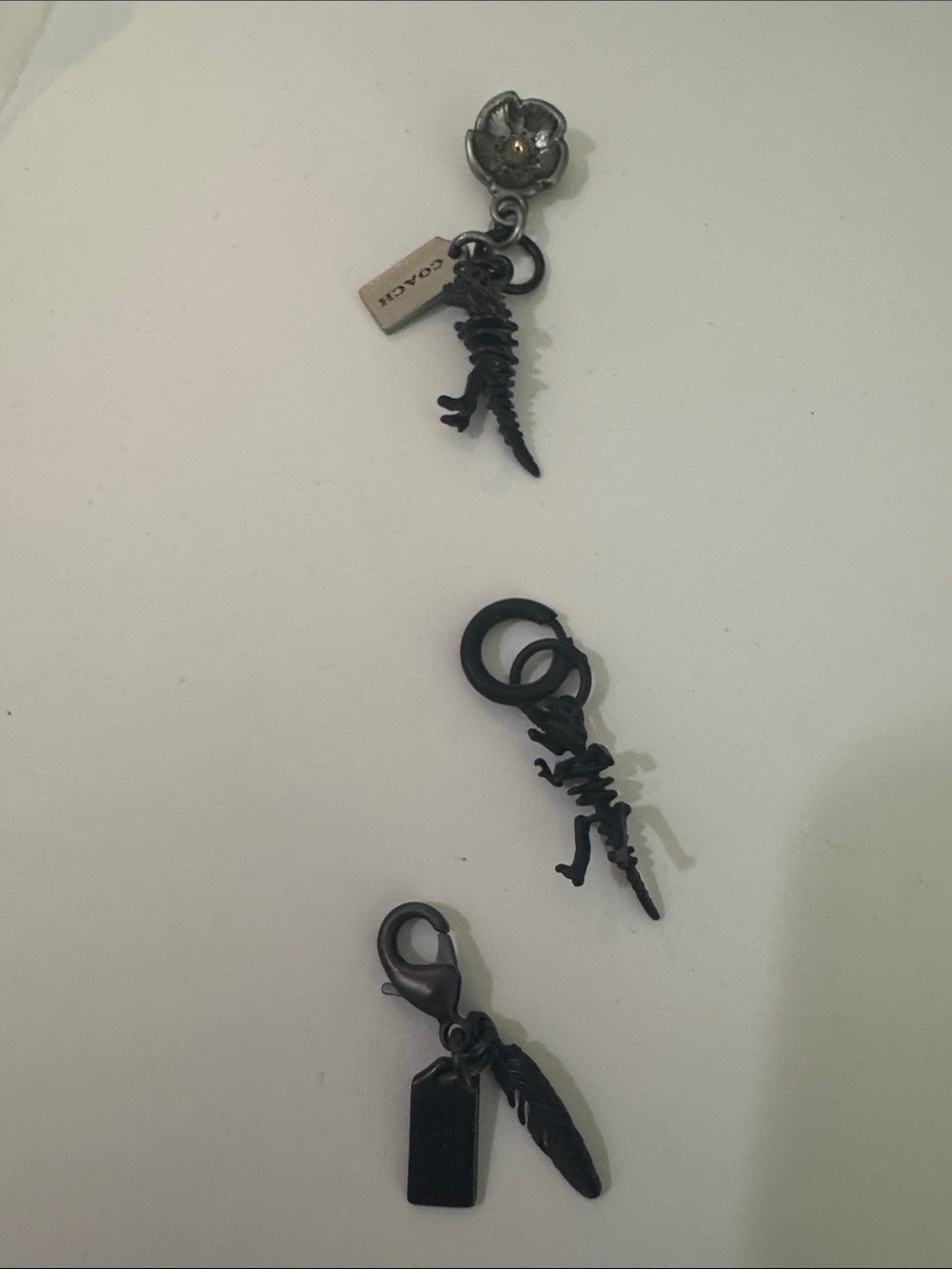Coach Black Metal Charms